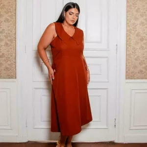 Vestido Crepe Celine