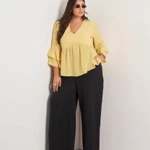 Blusa Mille Flora  Amarelo