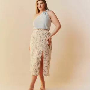 Saia Midi Ajuste Fenda