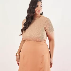 Blusa Malha Kayla Bege